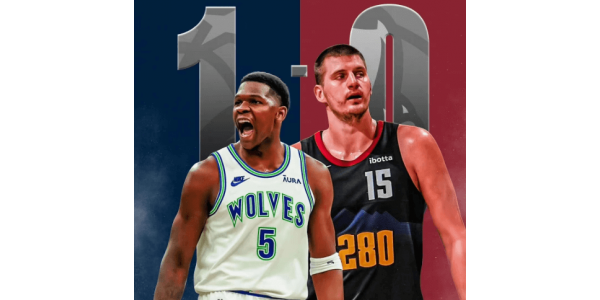22-årige Edwards leder Timberwolves att besegra Nuggets med 106-99