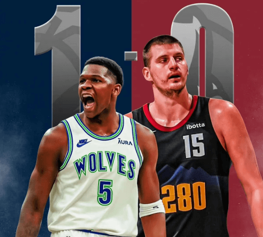22-årige Edwards leder Timberwolves att besegra Nuggets med 106-99