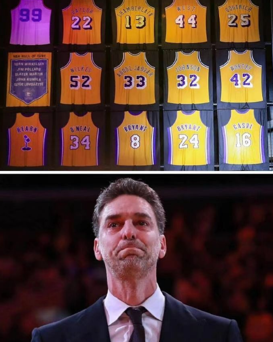 Pau Gasol tröja gick i pension
